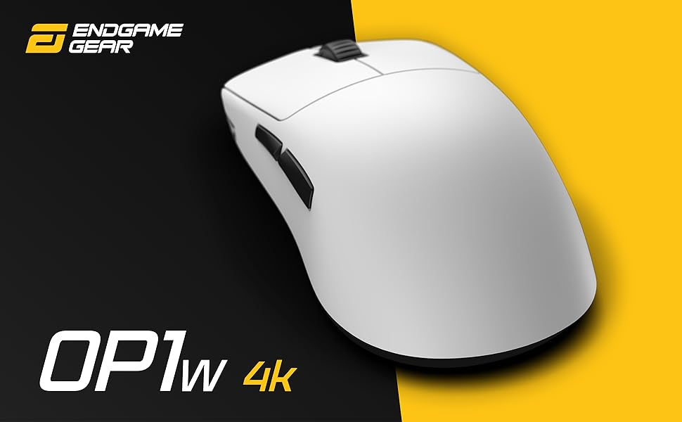 Amazon.com: ENDGAME GEAR OP1w 4k Wireless Gaming Mouse White