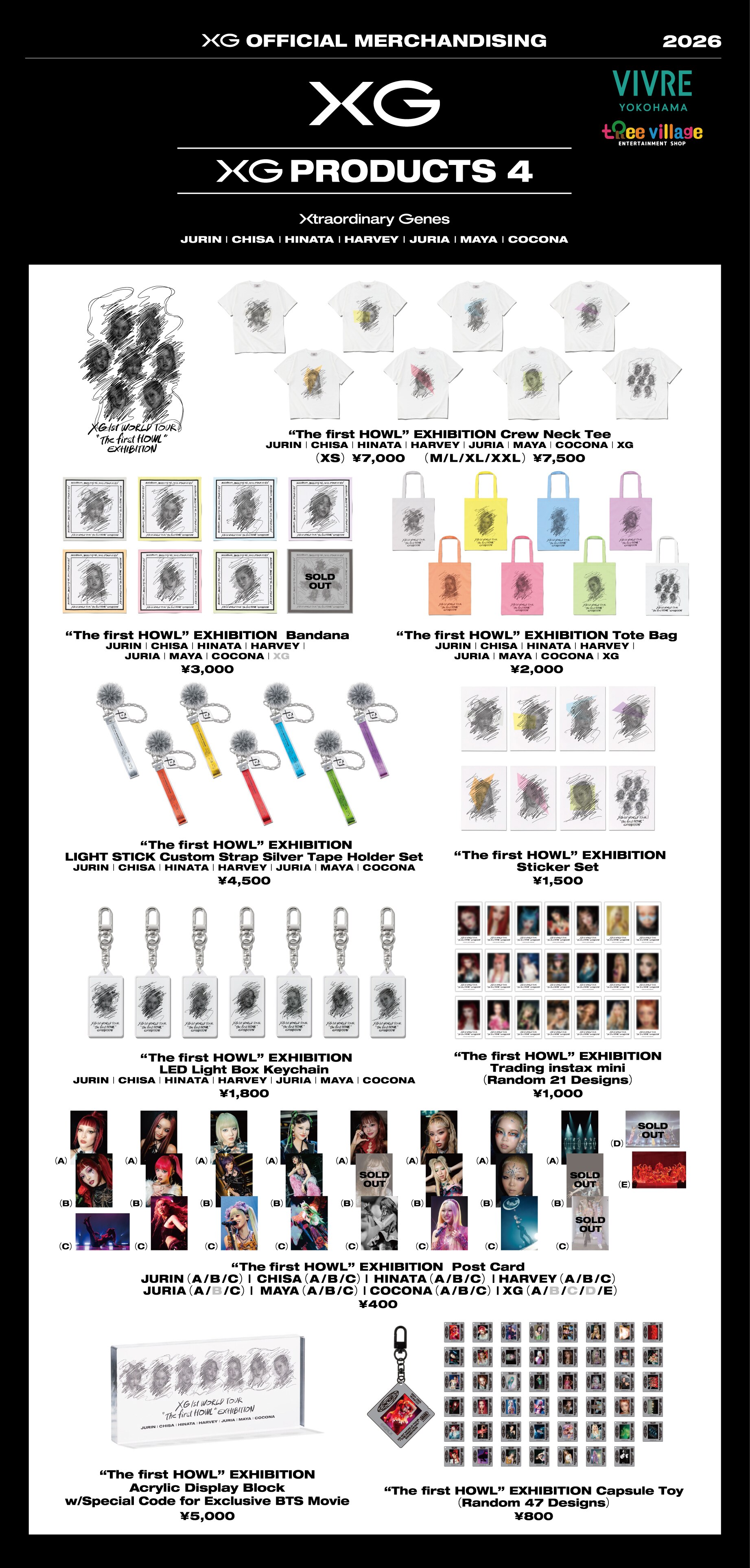 XG WORLD TOUR:THE CORE グロパ 限定グッズ Build-To-Order】XG WORLD TOUR: THE CORE MERCHANDISE Information