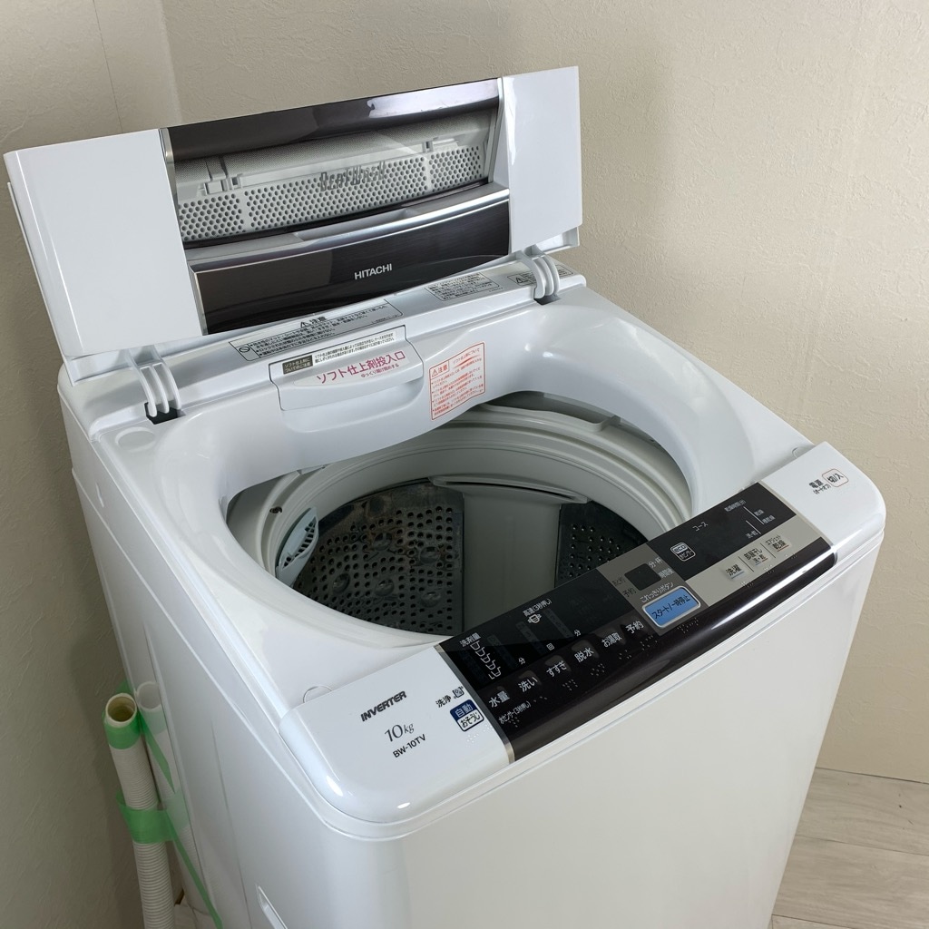 中古 10kg大容量 全自動洗濯機 ビートウォッシュ 日立 BW-10TV-T 2014