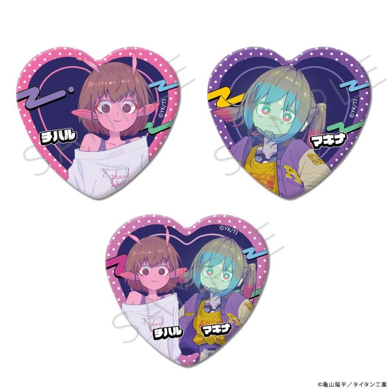 アニメ「銀河特急 ミルキー☆サブウェイ」 レザーバッジ（ロング