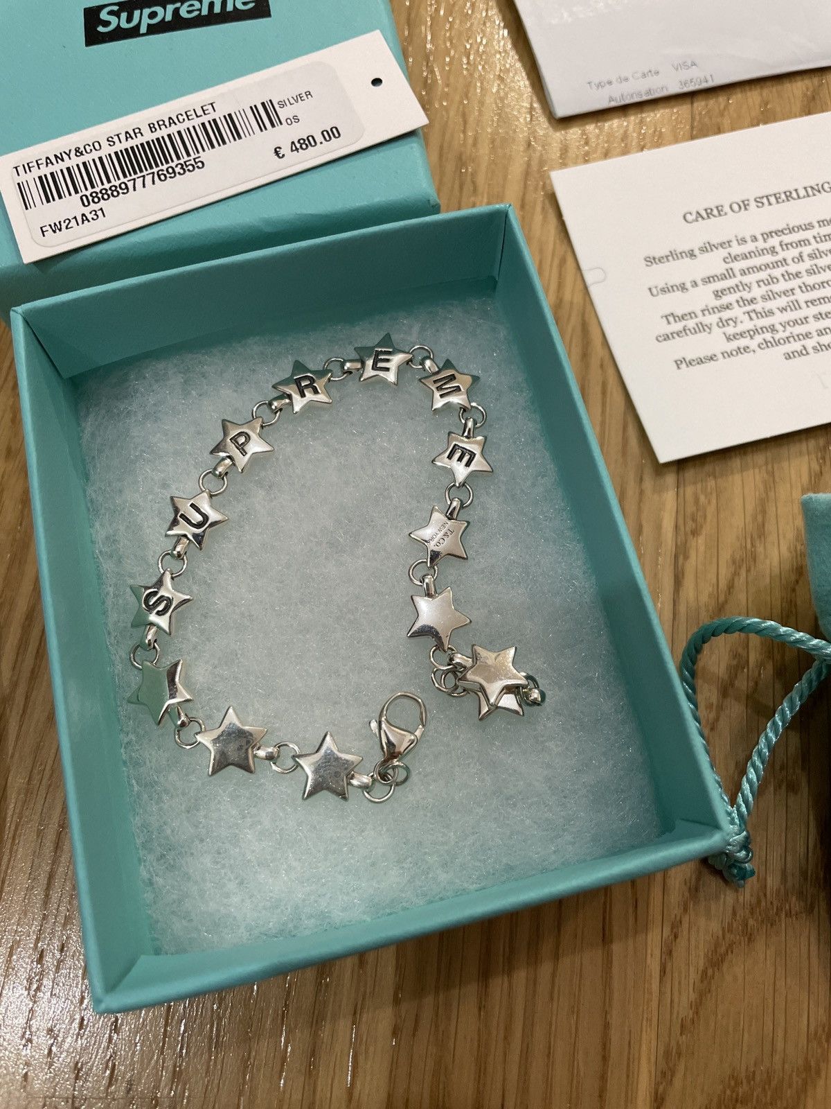 Supreme × Tiffany & Co. Supreme x Tiffany Bracelet | Grailed