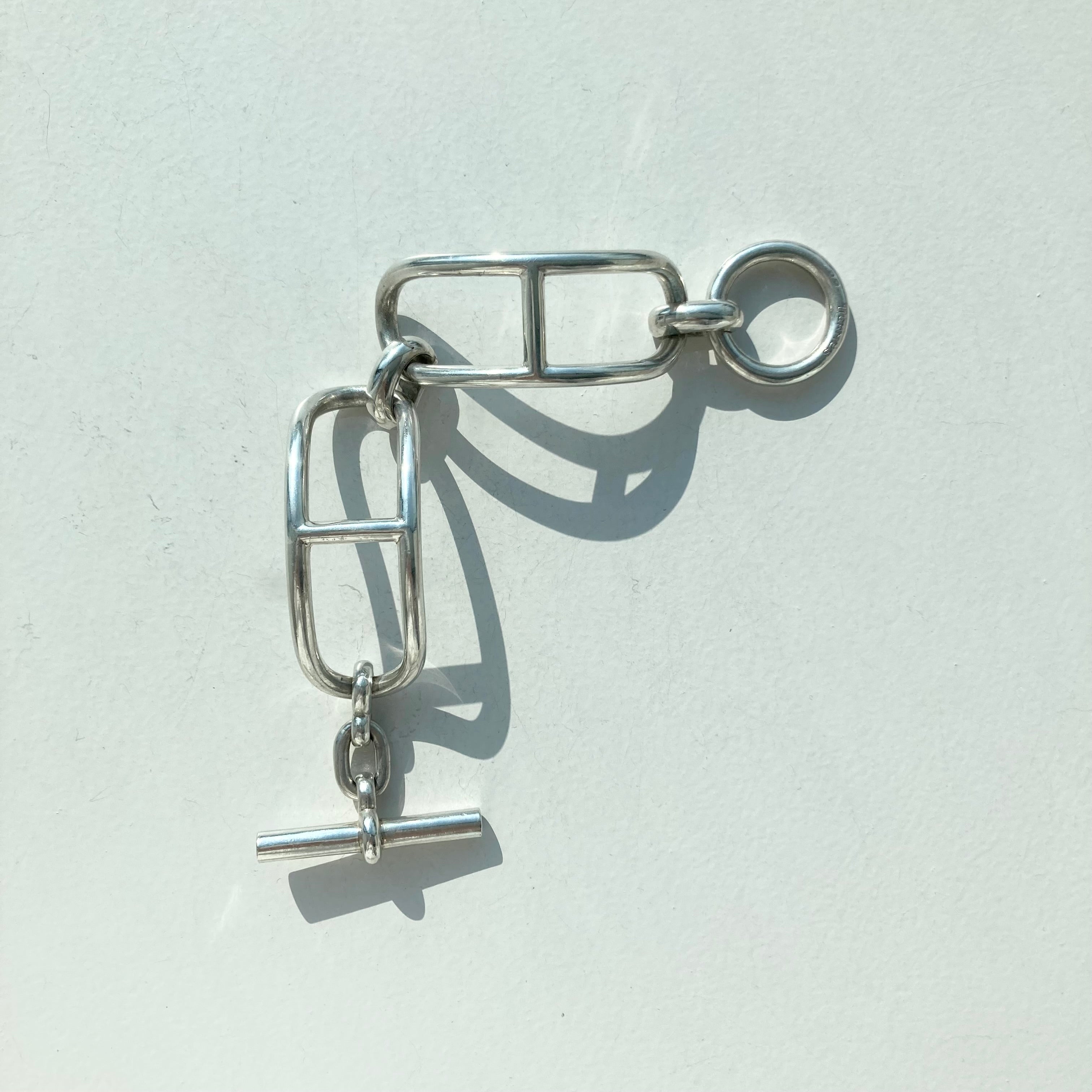 60s HERMES エルメス シェーヌダンクル ブレスレット バングル SV800