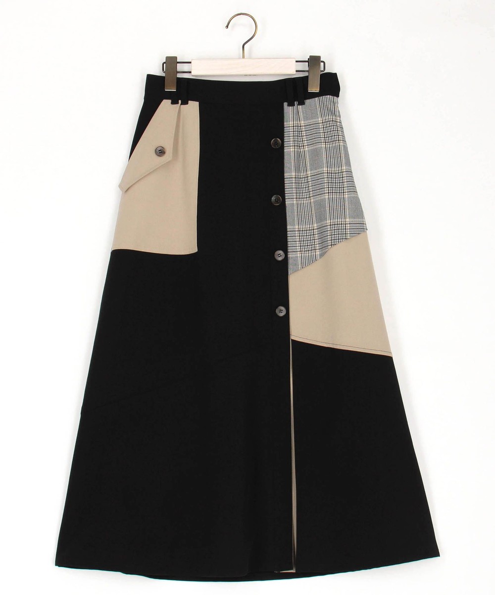 アシンメトリーバイカラースカート｜その他スカート｜ニコル公式通販