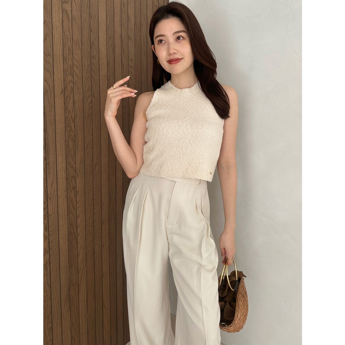 アニュアンス anuans ネップニットセットアップ （MIX） -靴