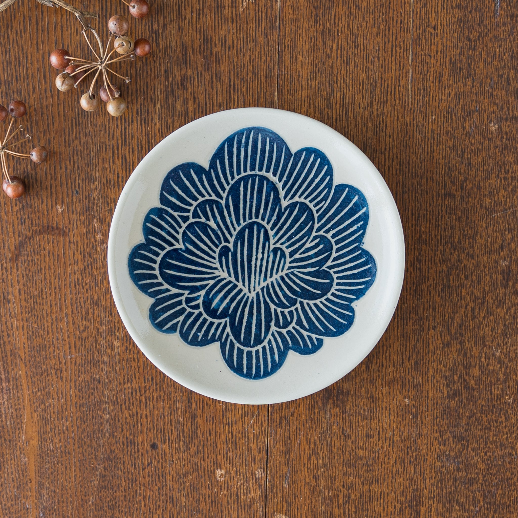 作家 吉村尚子 小皿 お花｜作家もの和食器通販 四季折折 – 四季折折