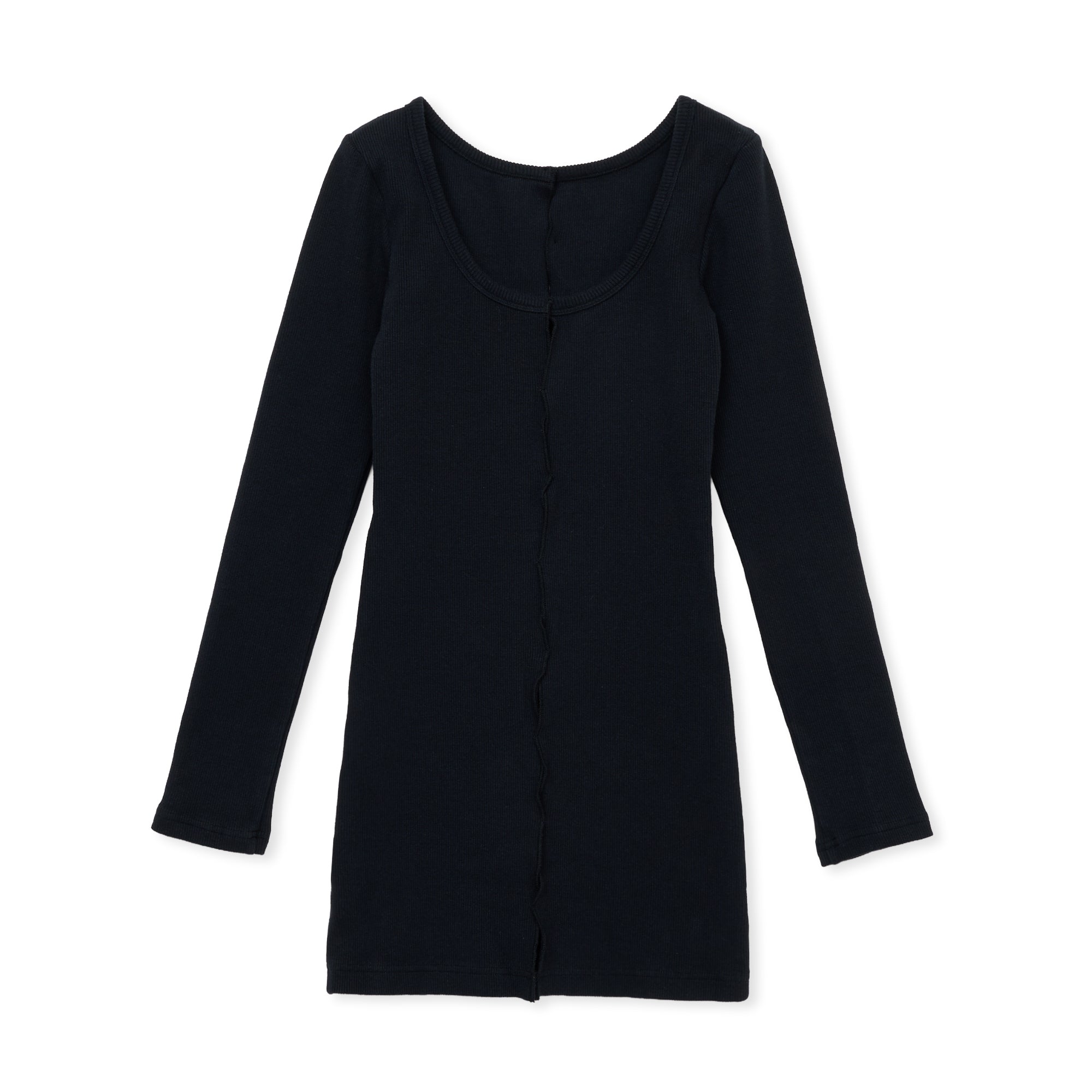 holed top b / BLACK – SHISHIKUI