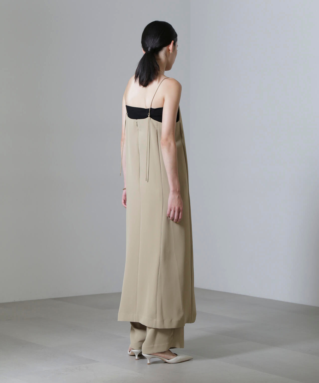 スクエアネック キャミ ワンピース ( セットアップ 可)