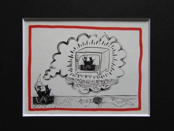 Keith Haring、The Story of Jason 130 Keith Haring, “The Story of Jason,” 1987, ink, gouache and black