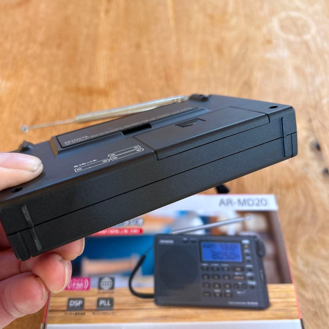 中古美品aiwa ワールドバンドラジオ AR-MD20 BCL ポータブルラジオ