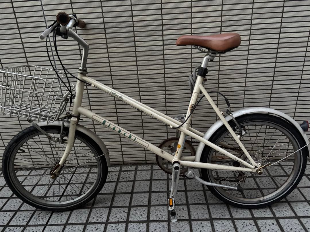 Bianchi Merlo ミニベロ 前カゴ付き Bianchi Merlo ミニベロ 前カゴ付き - メルカリ