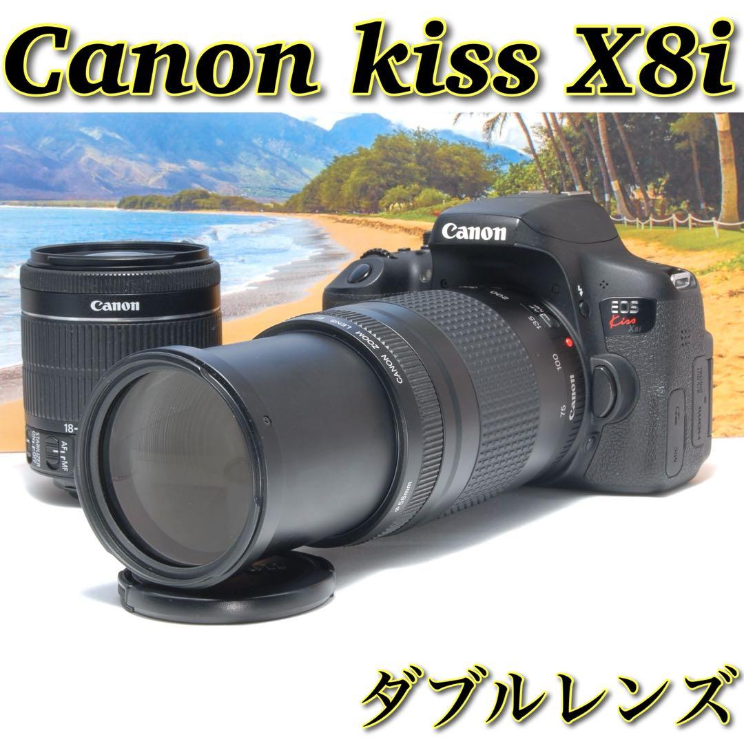 美品❤️高画質 WiFi機能◎Canon kiss X8i ダブルレンズ 初心者 Amazon | Canon デジタル一眼レフカメラ EOS Kiss X8i ダブルズーム