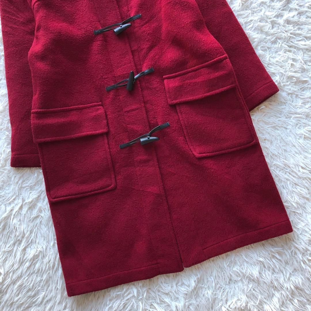 英国製ヴィンテージ】バーバリー ダッフルコート 赤 チェック柄