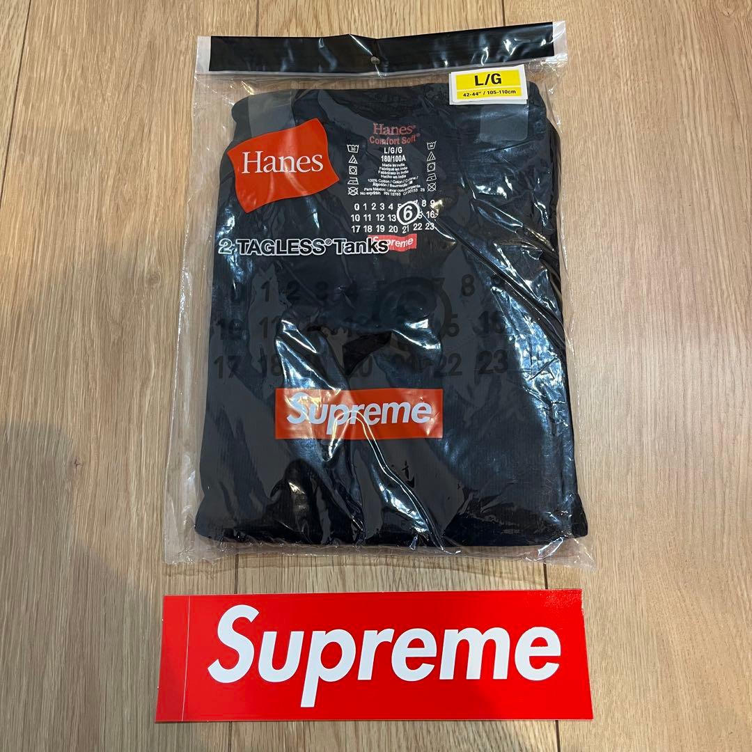 L シュプリーム MM6 メゾンマルジェラ ヘインズ タグレス タンクトップ Supreme MM6 Maison Margiela Hanes Tagless Tank Top (1 Pack