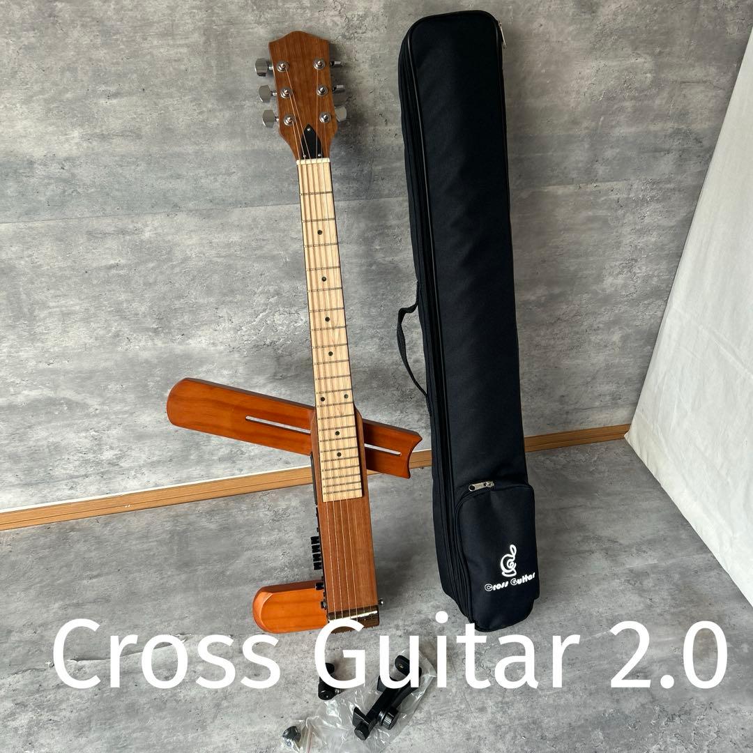 【美品】Cross Guitar 2.0サイレントギター Amazon | クロスギターCross Guitar 2.0 軽量折り畳みギター