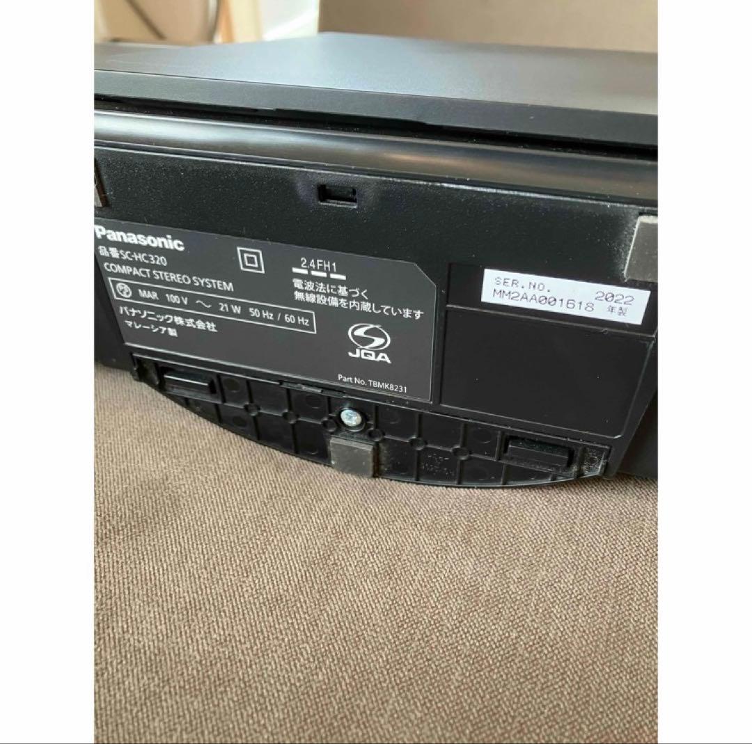 2022年製　Panasonic SC-HC30 ミニコンポ　リモコンつき