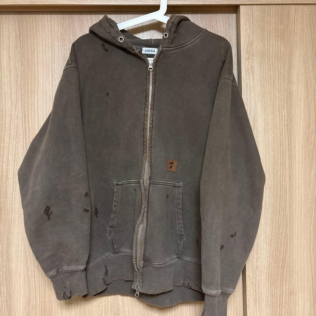 JIEDA ブラウン フルジップ パーカー JIEDA / ジエダ】ダック ジップ パーカー | 417 エディフィス(417
