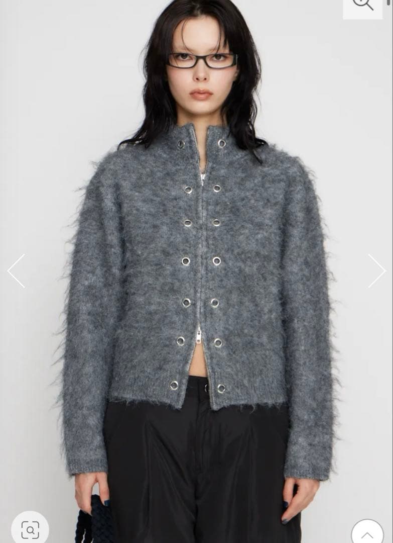 LAGUA GEM ZIP SIDE EYELET ニット LAGUA GEM | ZIP SIDE EYELET ニット (ニット ) |SHEL'TTER WEBSTORE