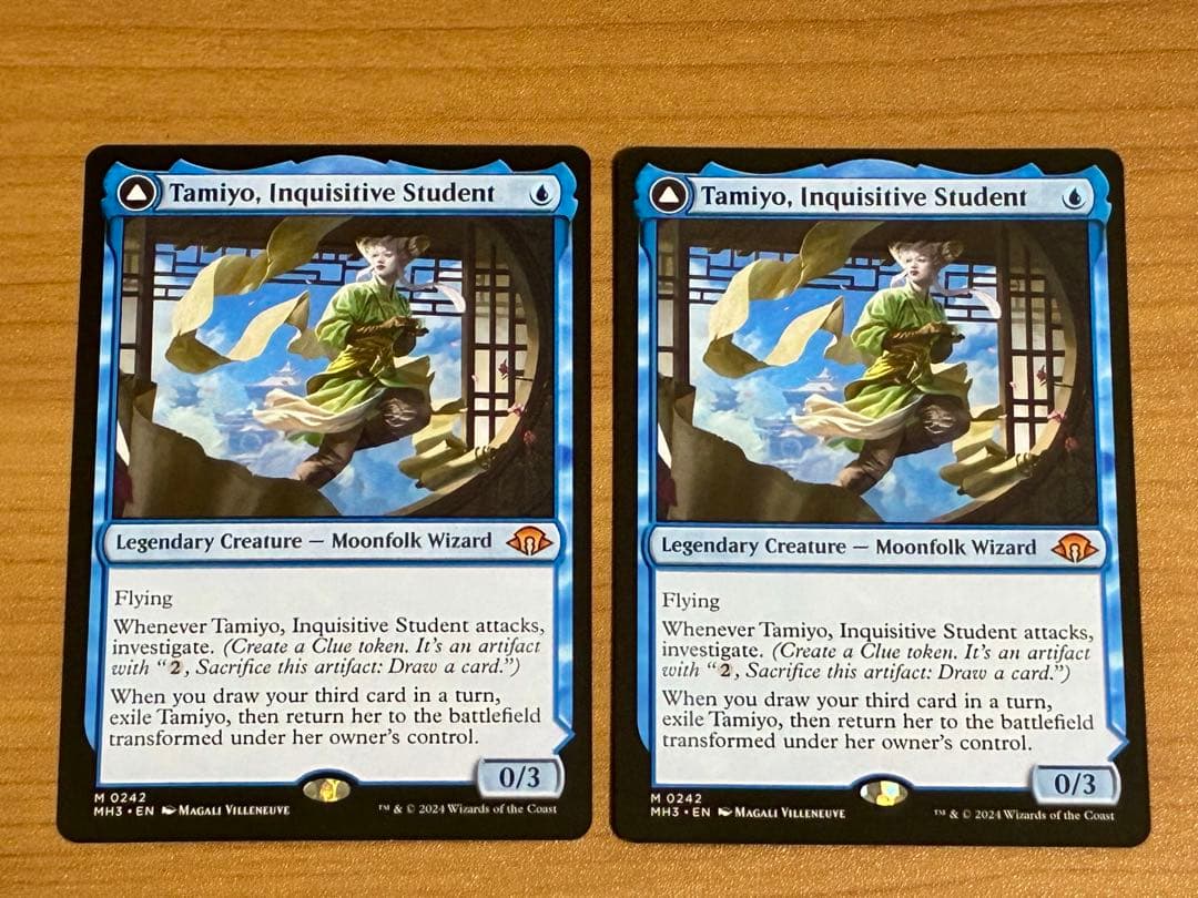MTG　知りたがりの学徒、タミヨウ　英語版　2枚セット 242)《知りたがりの学徒、タミヨウ/Tamiyo, Inquisitive Student
