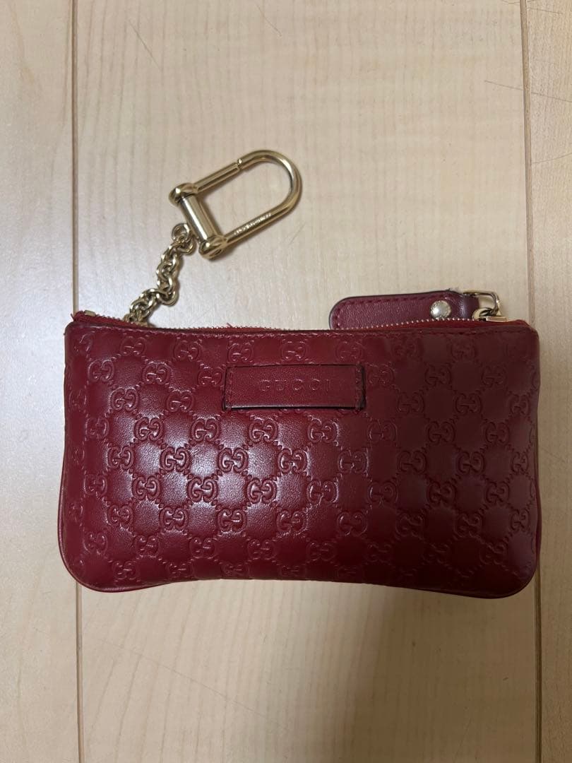 GUCCI キーケース ケース レザー グッチシマ グッチ GUCCI キーケース ブラック レザー GG メンズ
