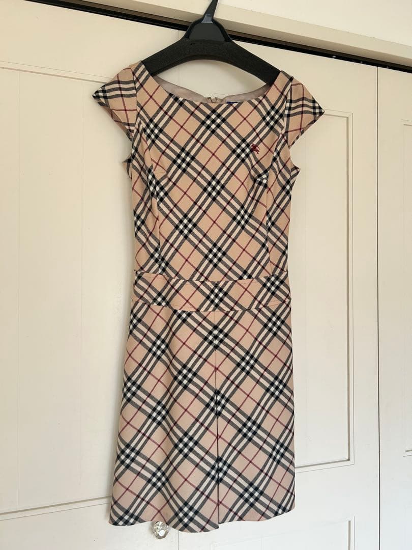Burberry チェック柄 ワンピース　38 BURBERRY（バーバリー） ヴィンテージチェック柄 シャツ ワンピース