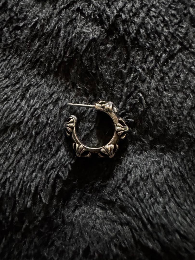 クロムハーツ　ピアス クロムハーツCHプラススタッドピアスwithピンクサファイア|クロム