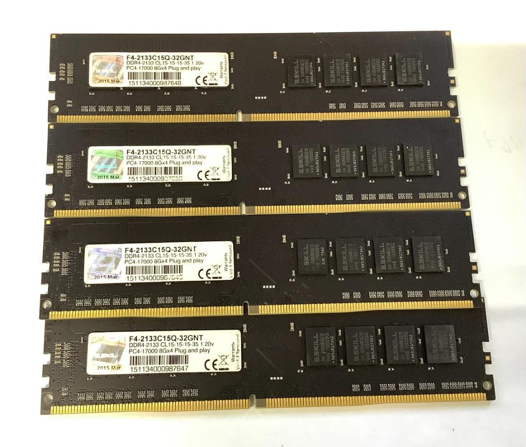 ②-WA350-G.SKILL DDR4-2133 8G メモリ 4点 F4-2133C15D-8GIS - Overview - G.SKILL International Enterprise Co