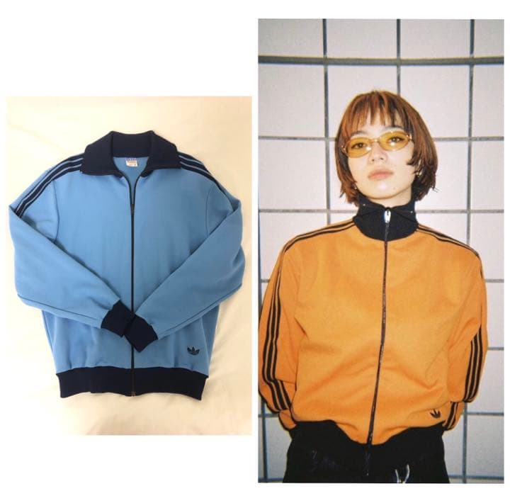 小松菜奈 色違い クリーニング済 70s adidas ジャージ 西ドイツ製