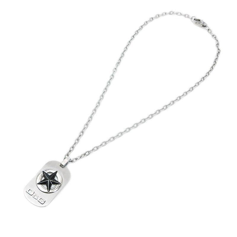 DOLCE&GABBANA D＆G ドッグタグ ブラックスター ネックレス 中古