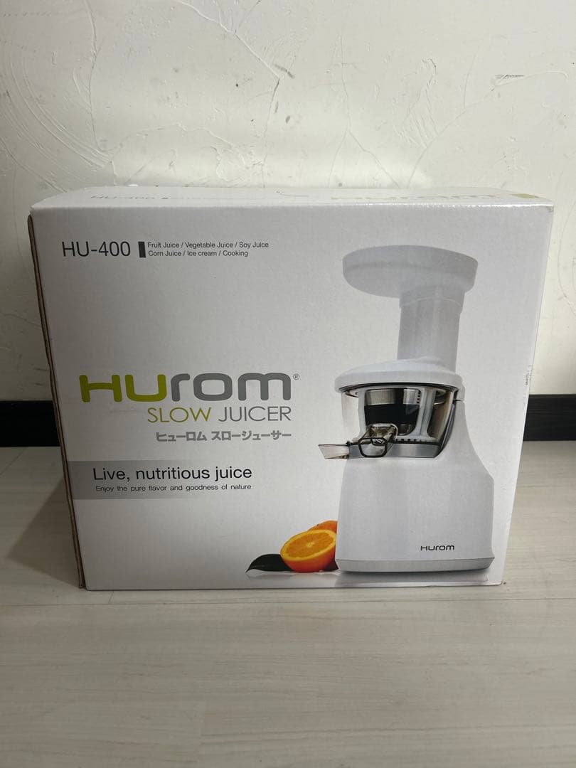 【未使用品】HUROM スロージューサー HU-400 HUROM（ヒューロム） スロージューサー H400 コールドプレス