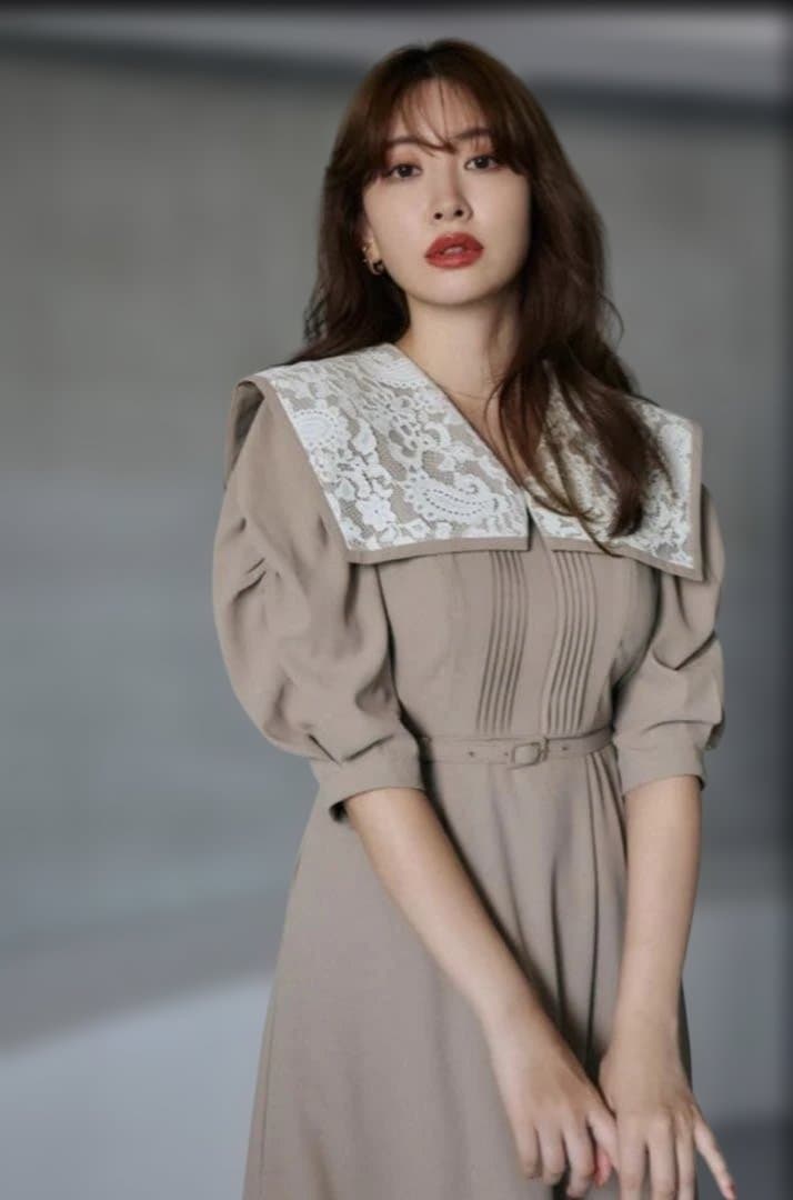 ワンピース herlipto Vyronas Lace Collar Dress Fubail / Vyronas Lace Collar Dress