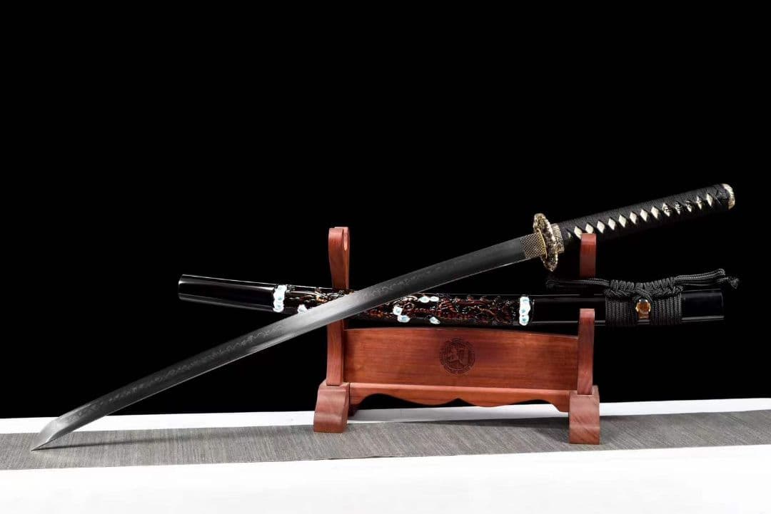 銅装鎏金銀精彫T 10焼刃『雲龍打刀』武具 刀装具　日本刀　模造刀  居合刀 楽天市場】【楽天ランキング1位】居合刀 居合練習刀 DX のたれ刃紋