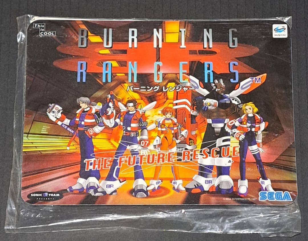セガサターン　バーニングレンジャー　マウスパッド　非売品　レア セガサターン バーニングレンジャー マウスパッド 非売品 レア セガ