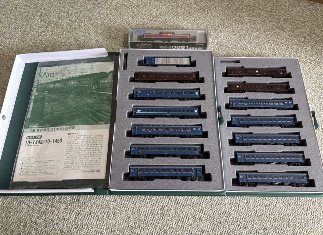 KATO 　DD51暖地形＋10系 「 だいせん」機関車・基本・増結セット KATO DD51 基本番台車 暖地型 2024年ロット／入線報告（TOMIX寒地型と