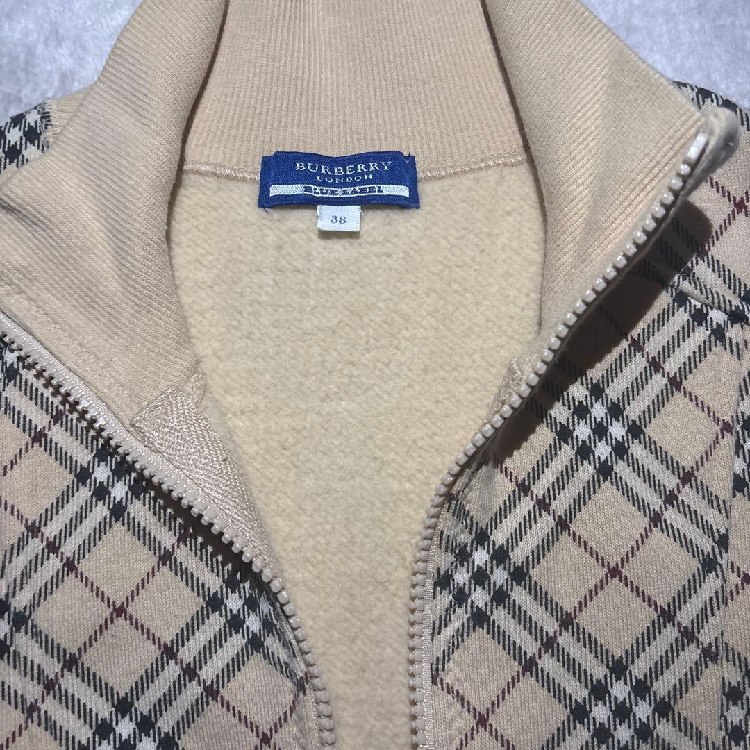 バーバリーブルーレーベルのノバチェック柄トラックジャケット 中古・古着通販】BURBERRY (バーバリー) ノバチェックナイロン
