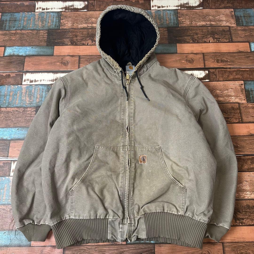 り*け様 ビンテージ　古着　carhartt カーハート　ダックアクティブジャケ 古着 Carhartt/カーハート/ダック アクティブ ジャケット / サイズL