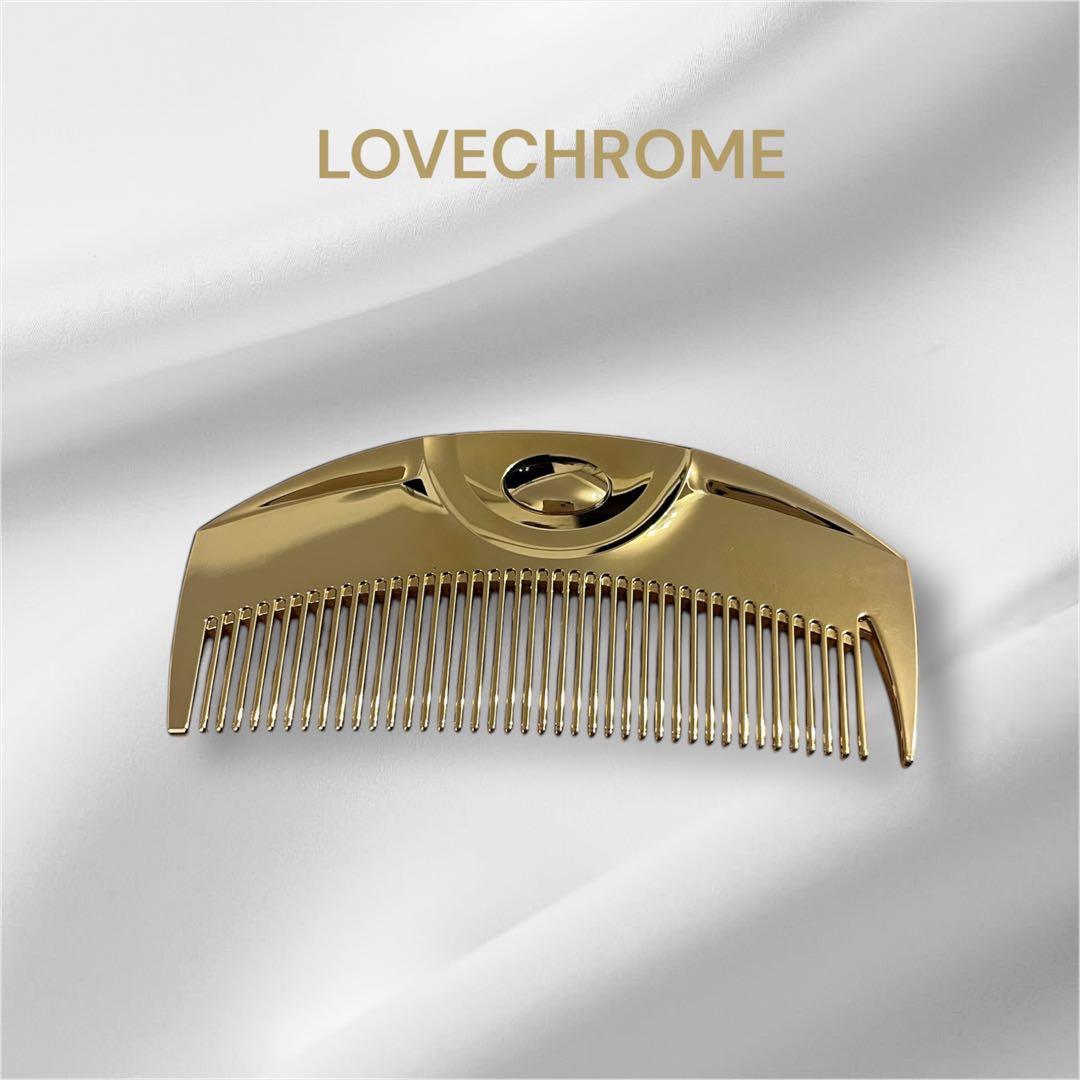 LOVECHROME コーム K24GPツキ　ゴールド 楽天市場】【公式】 ラブクロム ヘアコーム (R)K24GPツキ ゴールド