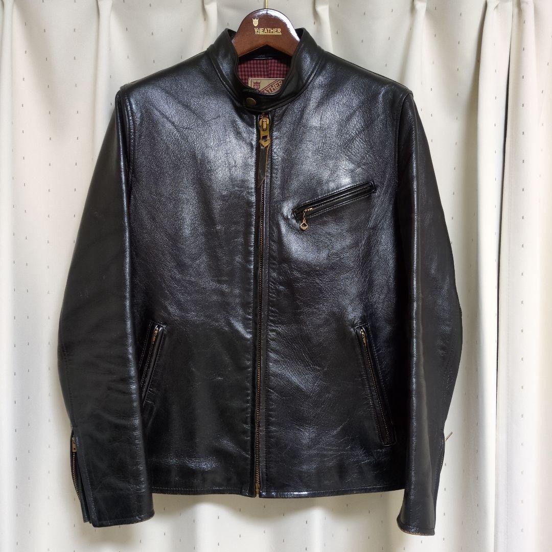 Y2LEATHER シングルライダース 38 茶芯 馬革 20周年限定モデル 】 【 Y'2 LEATHER（ワイツーレザー