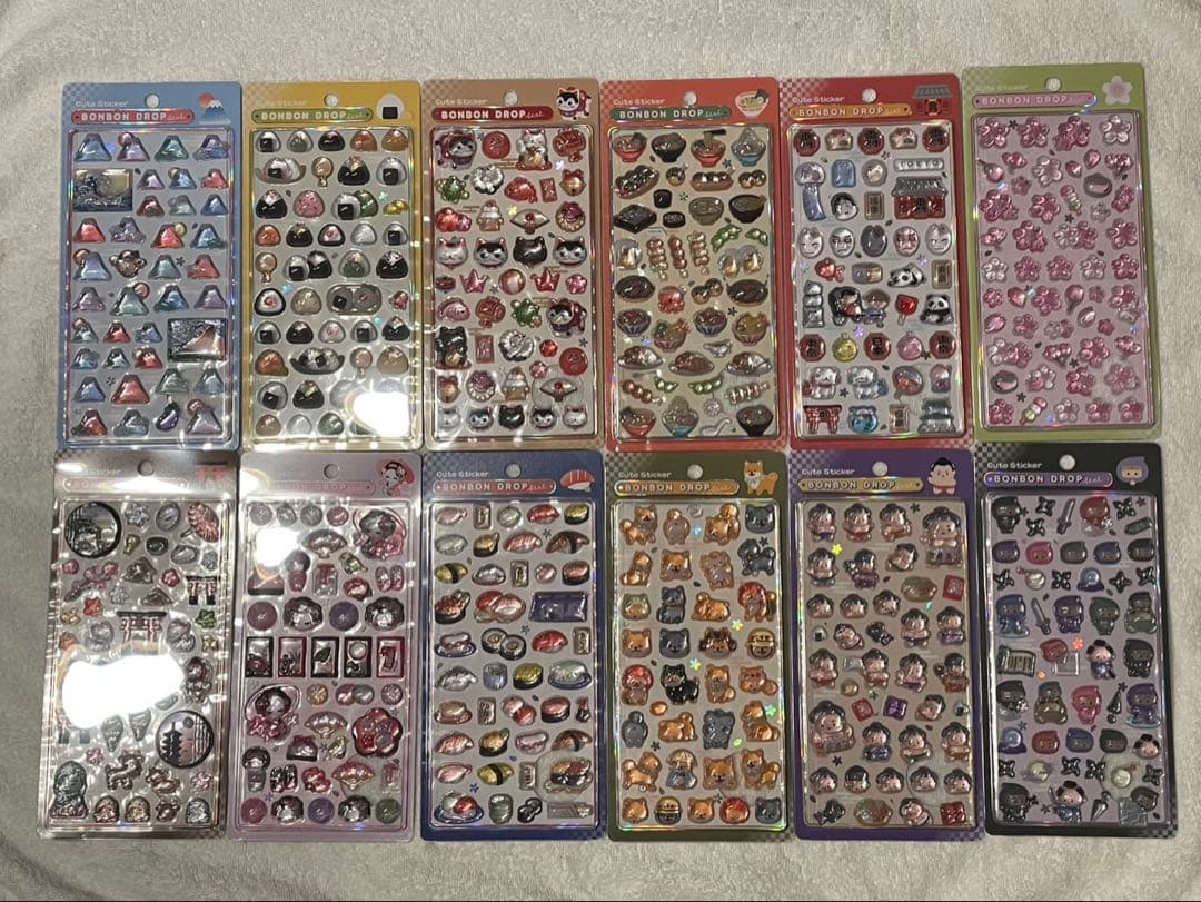正規品　コンプ　ボンボンドロップシール　和柄　12種類 ボンドロ ボンボンドロップシール」“和柄新作”の公式抽選販売が予告！「柴犬