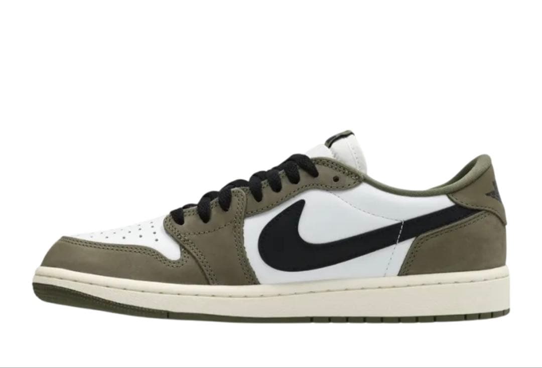 靴 Nike Air Jordan 1 Low OG \"Medium Olive Air Jordan 1 Retro Low OG 