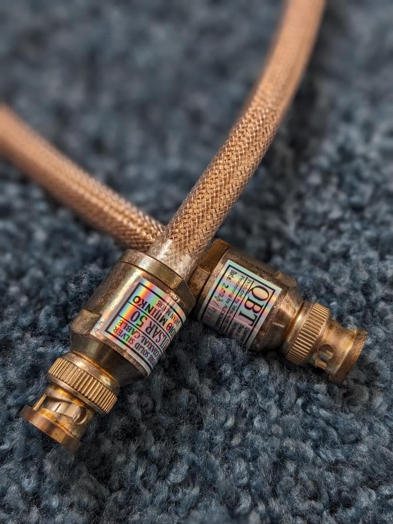 美品 オーディオみじんこ PULSAR50 50Ω同軸デジタルケーブル 60cm PULSAR50 50Ω同軸デジタルケーブル発売のお知らせ | オーディオみじんこ