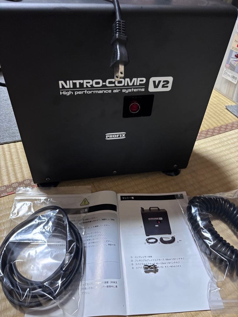 RAYWOOD PROFIX ニトロコンプV2 (ジャンク品) PROFIX NITRO-COMP ニトロコンプ V2 オイルレスエアコンプレッサー