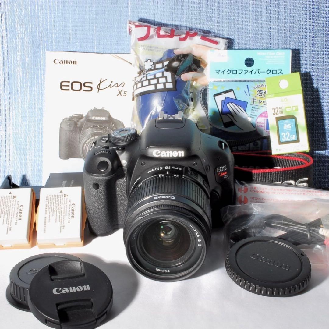 daf　♥️キヤノン .EOS Kiss X5 レンズキット♥️スマホ転送