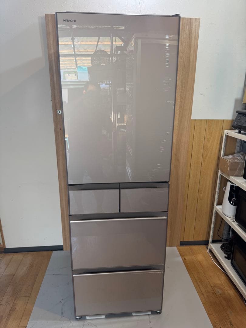 HITACHI 冷蔵庫 R-HWS47N(XN) 470L 5ドア 2021年製 ヨドバシ.com - 日立 HITACHI 冷蔵庫 （470L・右開き） 5ドア
