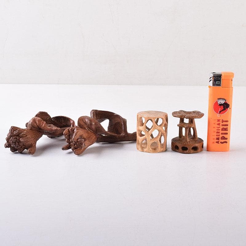 知似久仏手柑彫 香枕 木彫 蓋置 共箱 三点まとめて V R8625 - メルカリ