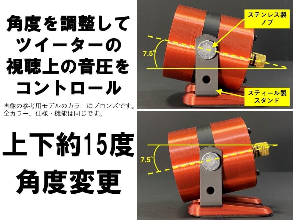 アドオン■高能率97dBホーンツイーター2個セット■ゴールドGHG01