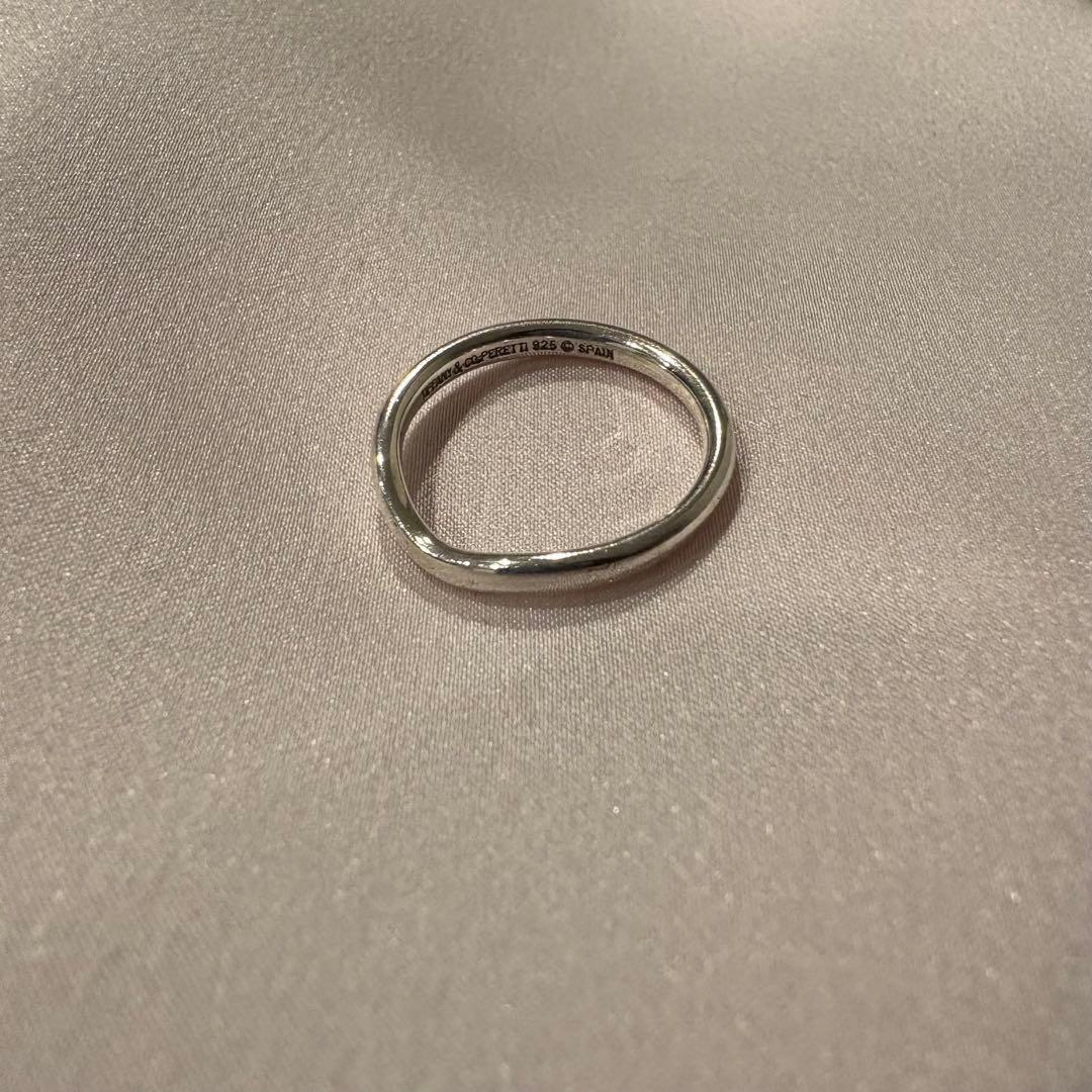 TIFFANY ティファニーカーブドバンドリング シルバー925 10号 TIFFANY&Co.（ティファニー） 10号 リング・指輪 カーブド バンド