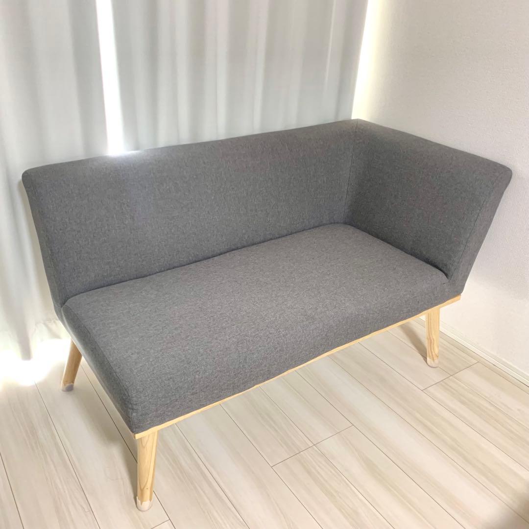 Kelt ケルト グレー 130cm 2人掛け 片肘ソファ 左肘タイプ 楽天市場】【5％クーポン☆25日23:59迄】ダイニング片肘ソファ 幅130cm