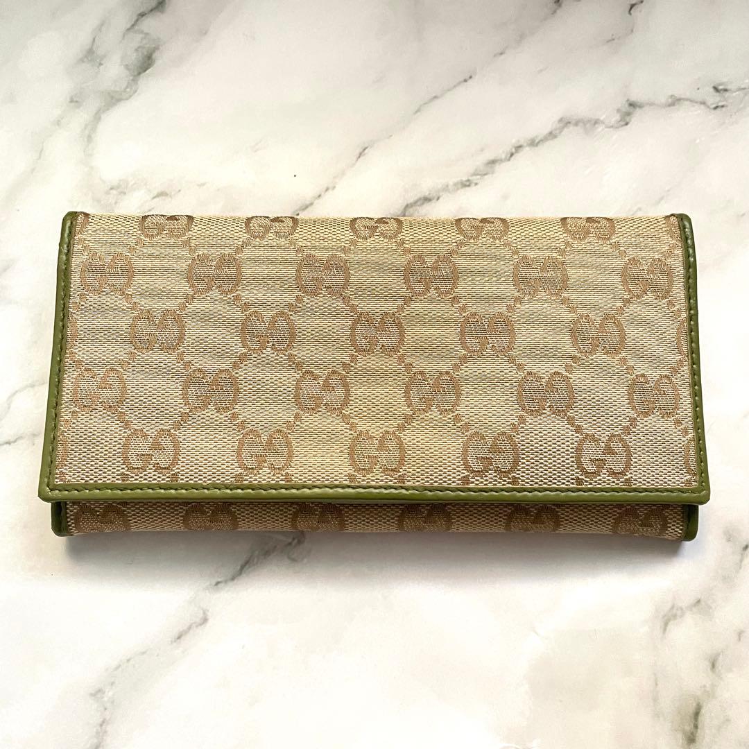 GUCCI グッチ　長財布　GG キャンバス　2つ折り財布　美品　0114-③ 楽天市場】【財布】GUCCI グッチ GGキャンバス 2つ折長財布 ダブル