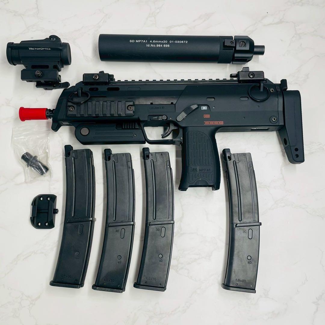 東京マルイ ガスブローバック マシンガン MP7A1[BK] マガジン 多数 楽天市場】フルセット 東京マルイ MP7A1 Black ガスブローバック