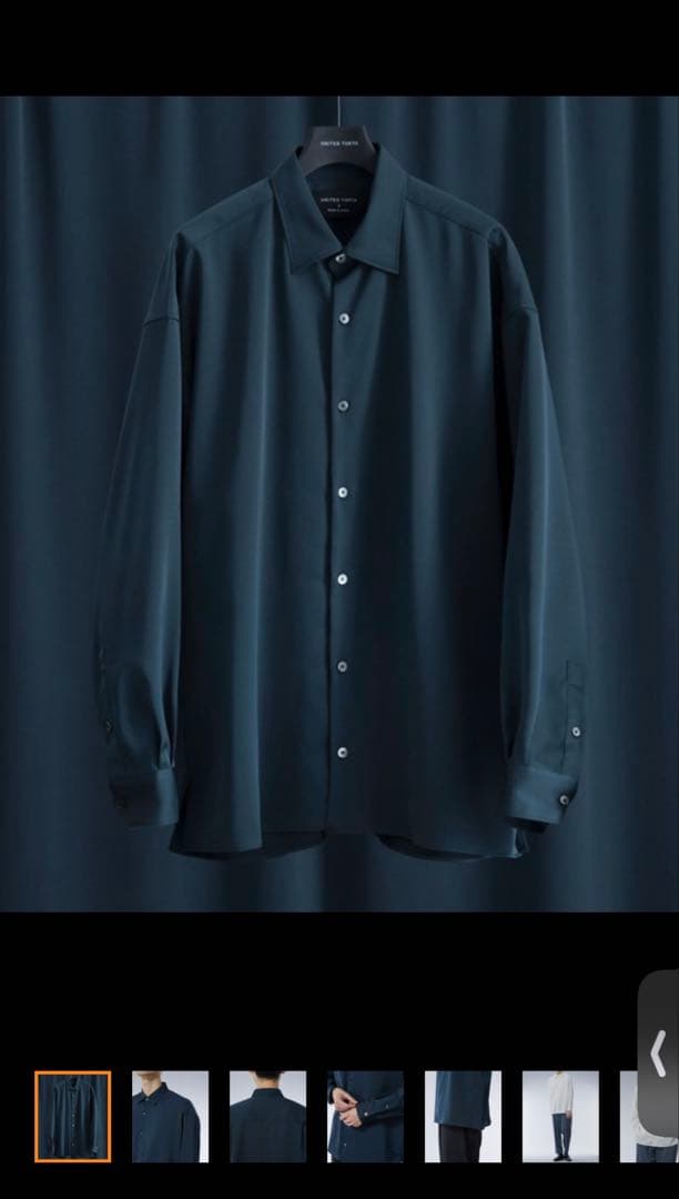 UNITED TOKYO ロングスリーブシャツ UNITED TOKYO（ユナイテッドトウキョウ） シャツ COLD DRY PLEATS